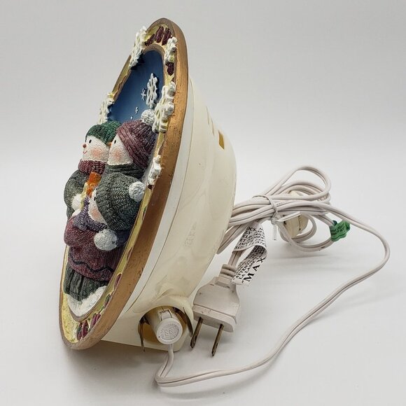 Snowmen A Circle of Friends Vintage Resin Lighted Christmas Decor Display - Picture 6 of 11